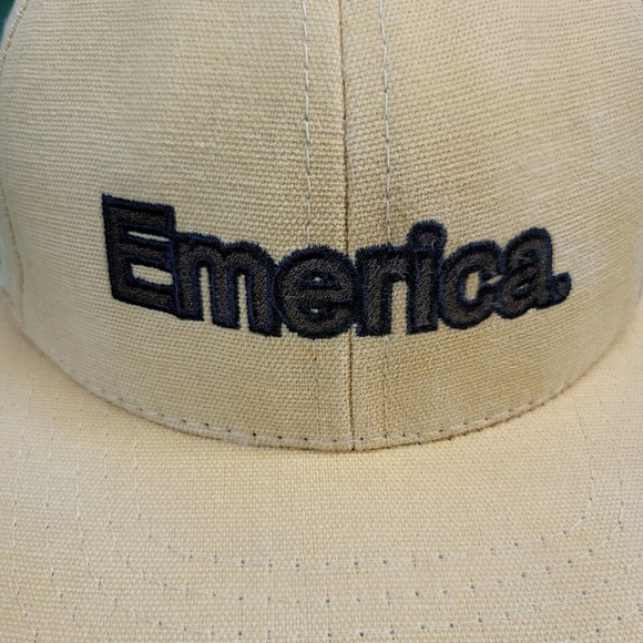 Vintage Emerica Hat Cap Adult Adjustable Yellow Snapback Spellout Skateboard - Picture 3 of 13